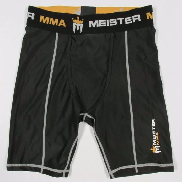 Meister MMA Compression Rush Fight Shorts W/Cup Pocket Size L 34-35 - Picture 1 of 2